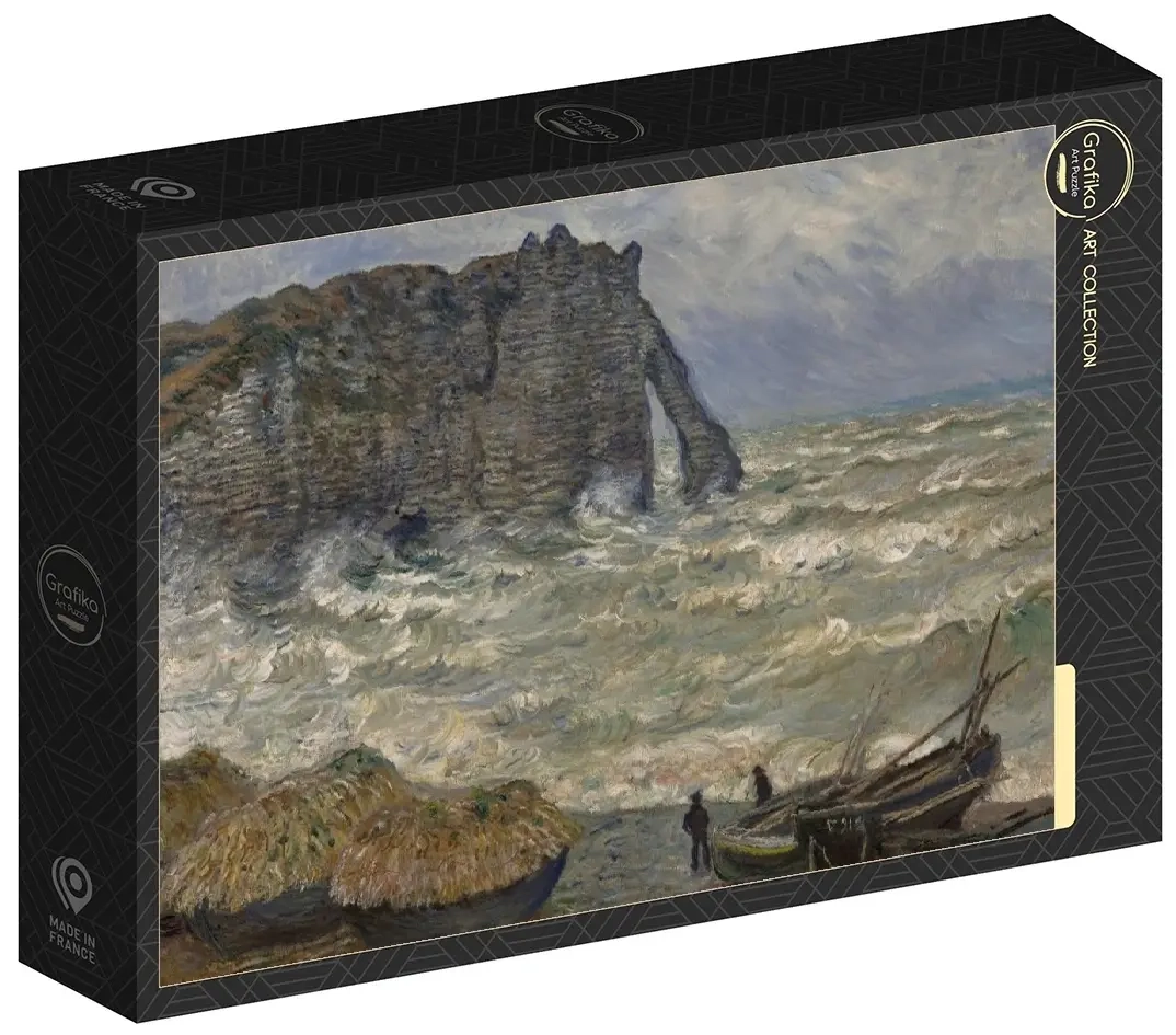 Claude Monet - Mer agitée à Étretat, 1883