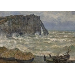 Claude Monet - Mer agitée à Étretat, 1883