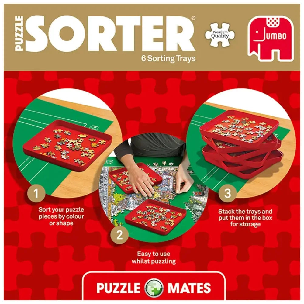 Puzzle Sortierfächer (6 Trays 20x20cm)