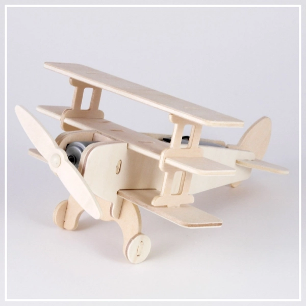 Dreifachdecker - 3D Holzpuzzle