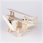 Dreifachdecker - 3D Solar Holzpuzzle