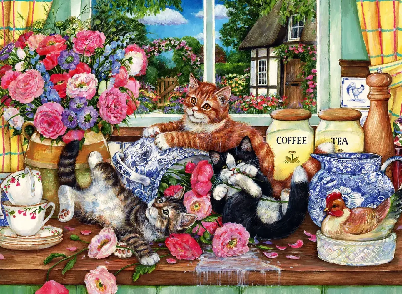 Katzen in der Küche