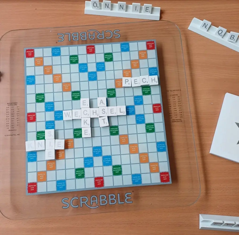 Scrabble Glas-Edition