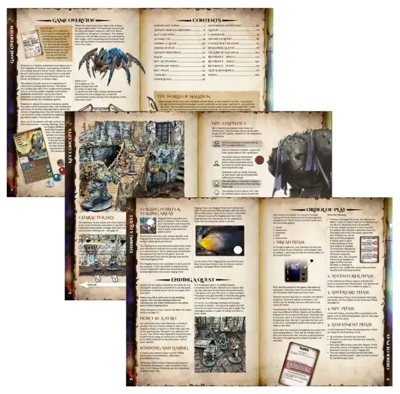 Maladum Deluxe Rulebook - DE
