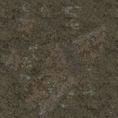 Muddy Streets Gaming Mat 90x90cm Grid