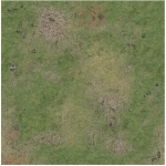 Grassy Fields - Spielmatte mit Raster (90x90cm)