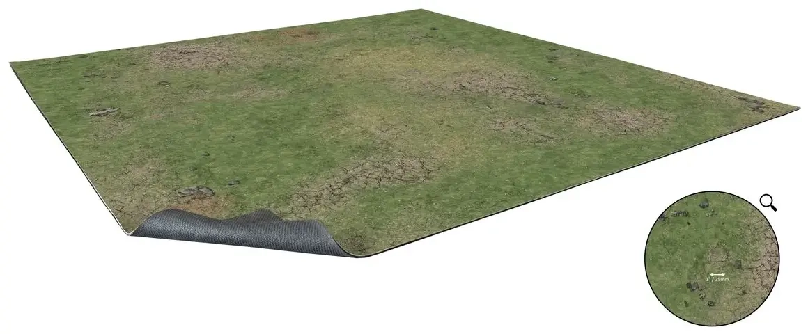 Grassy Fields - Spielmatte mit Raster (90x90cm)