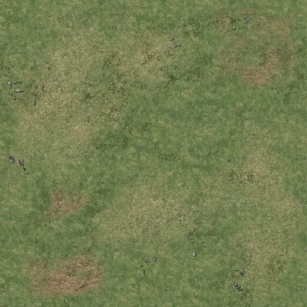 Grassy Fields - Spielmatte mit Raster (60x60cm)
