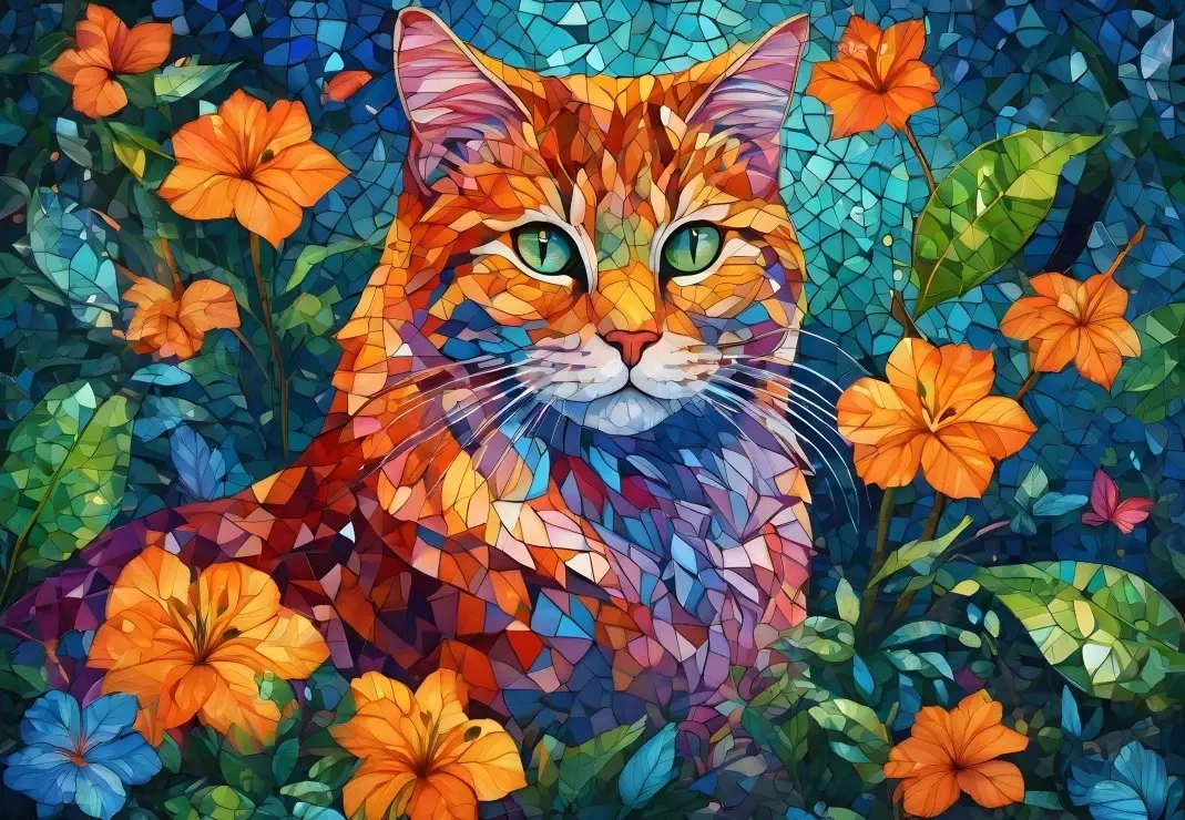 Chat Mosaïque