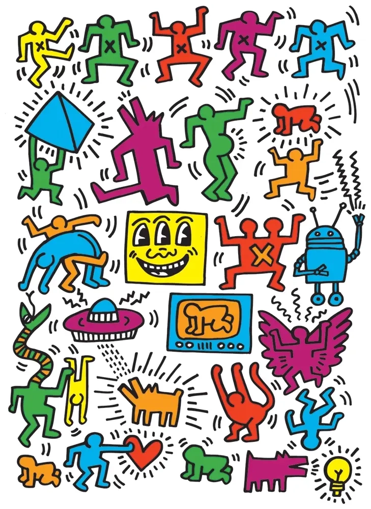 Keith Haring Collage