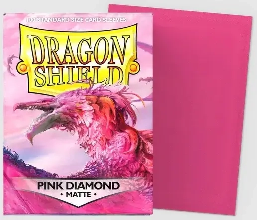 Dragon Shield Standard Sleeves - Pink Diamond (100 Sleeves)