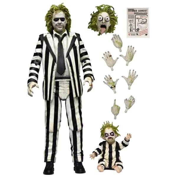 Beetlejuice Beetlejuice - 7" Scale Action Figure - Ultimate "Striped Suit" Beetlejuice