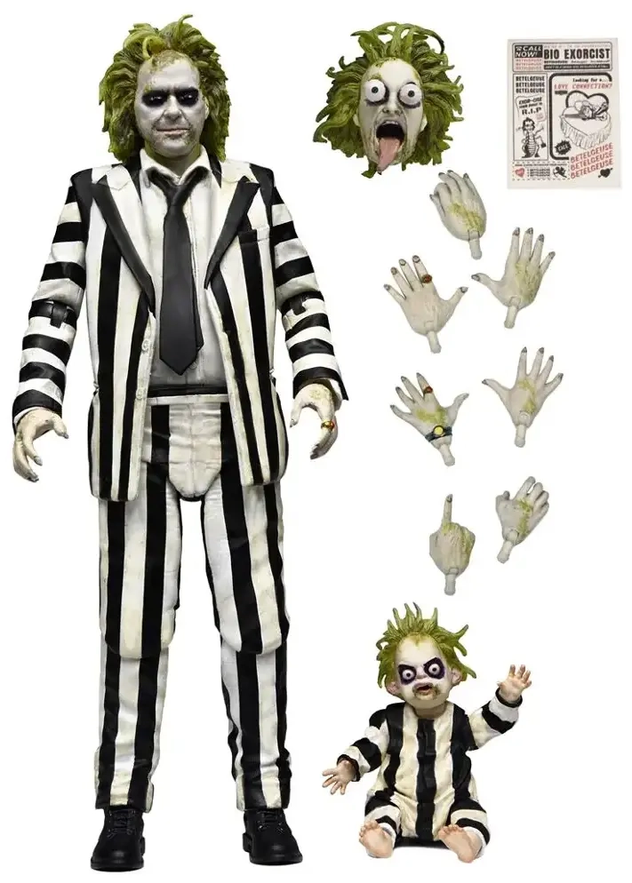 Beetlejuice Beetlejuice - 7" Scale Action Figure - Ultimate "Striped Suit" Beetlejuice