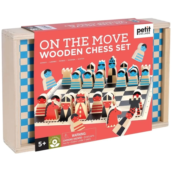 On the Move Wooden Chess Set