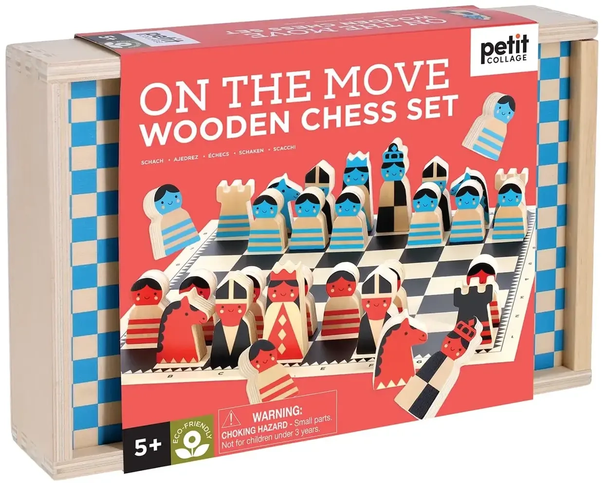 On the Move Wooden Chess Set