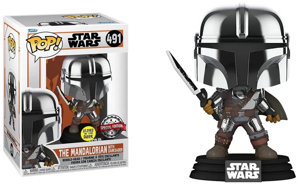 POP - Star Wars - The Mandalorian with Darksaber