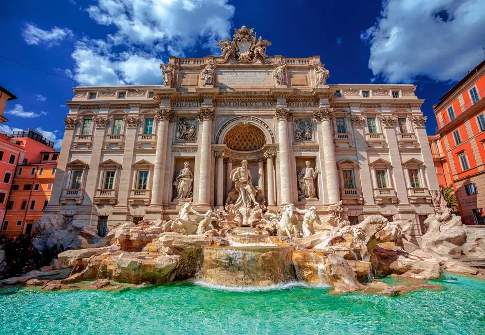 Der Trevi-Brunnen von Rom