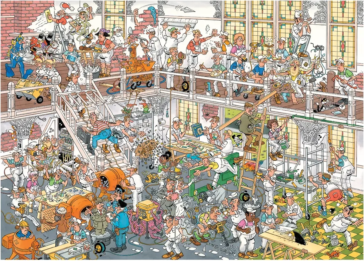 Der Baumarkt & Das Renovierungsprojekt - Jan van Haasteren - 2x 1000 Teile