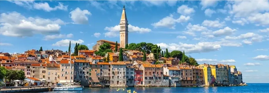 Blick auf Rovinj