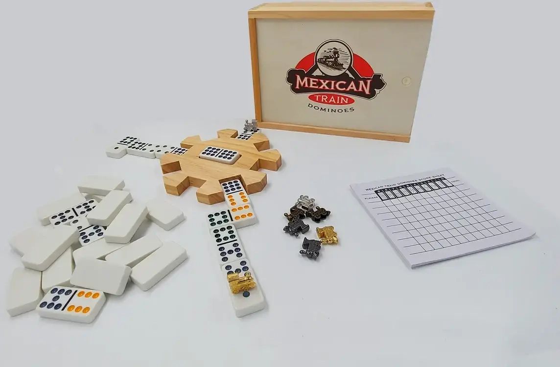 Mexican Train in Holzbox