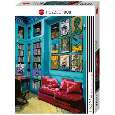 Room with Red Sofa