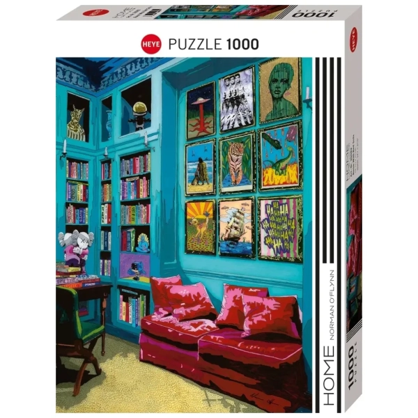 Room with Red Sofa