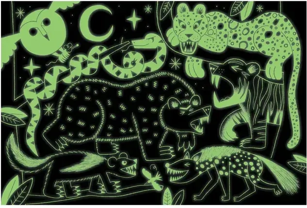 Land Predators - Glow in the Dark