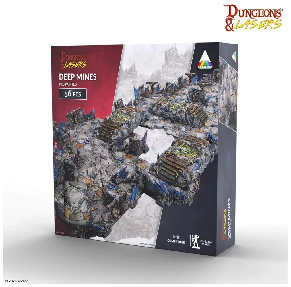 Dungeons & Lasers Deep Mines Prepainted