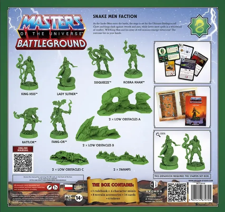 Masters of the Universe - Battleground Wave 8 Snake Men Faction - Erweiterung - DE