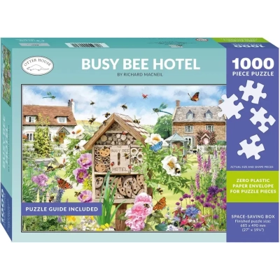 Gut besuchtes Insektenhotel