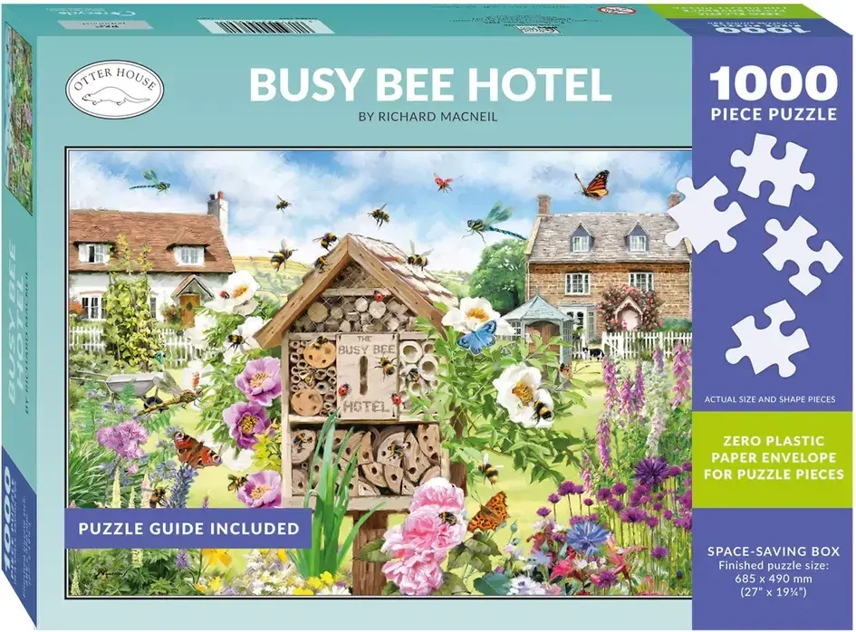 Gut besuchtes Insektenhotel