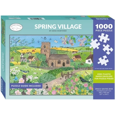 Dorf im Frühling