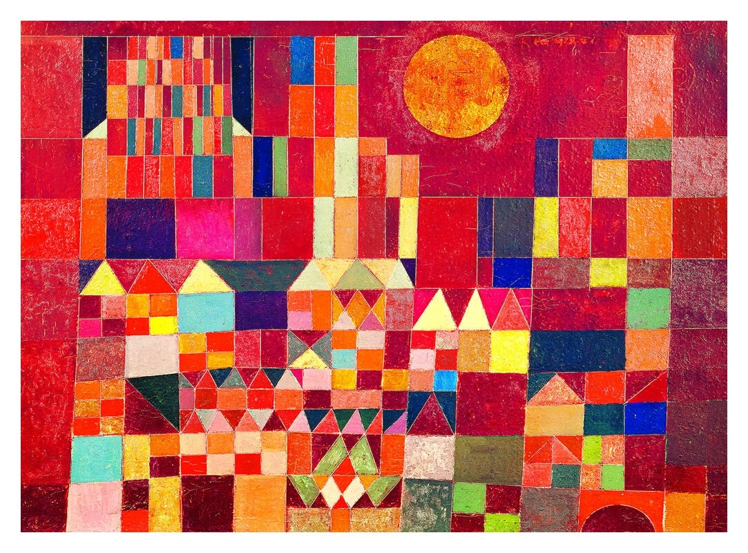 Burg und Sonne - Paul Klee