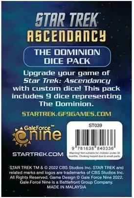 Star Trek Ascendancy: Dominion Dice Pack (x9)