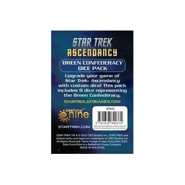 Star Trek Ascendancy: Breen Dice Pack (x9)