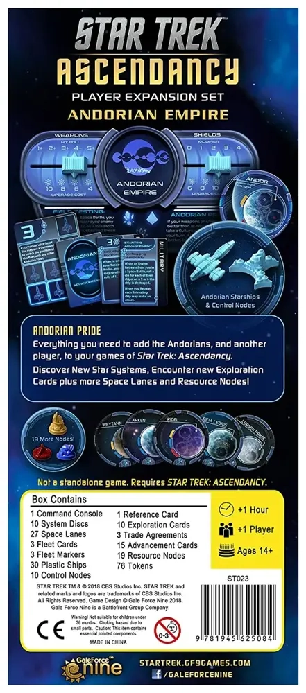 Star Trek: Ascendancy - Andorian Empire - Expansion - EN