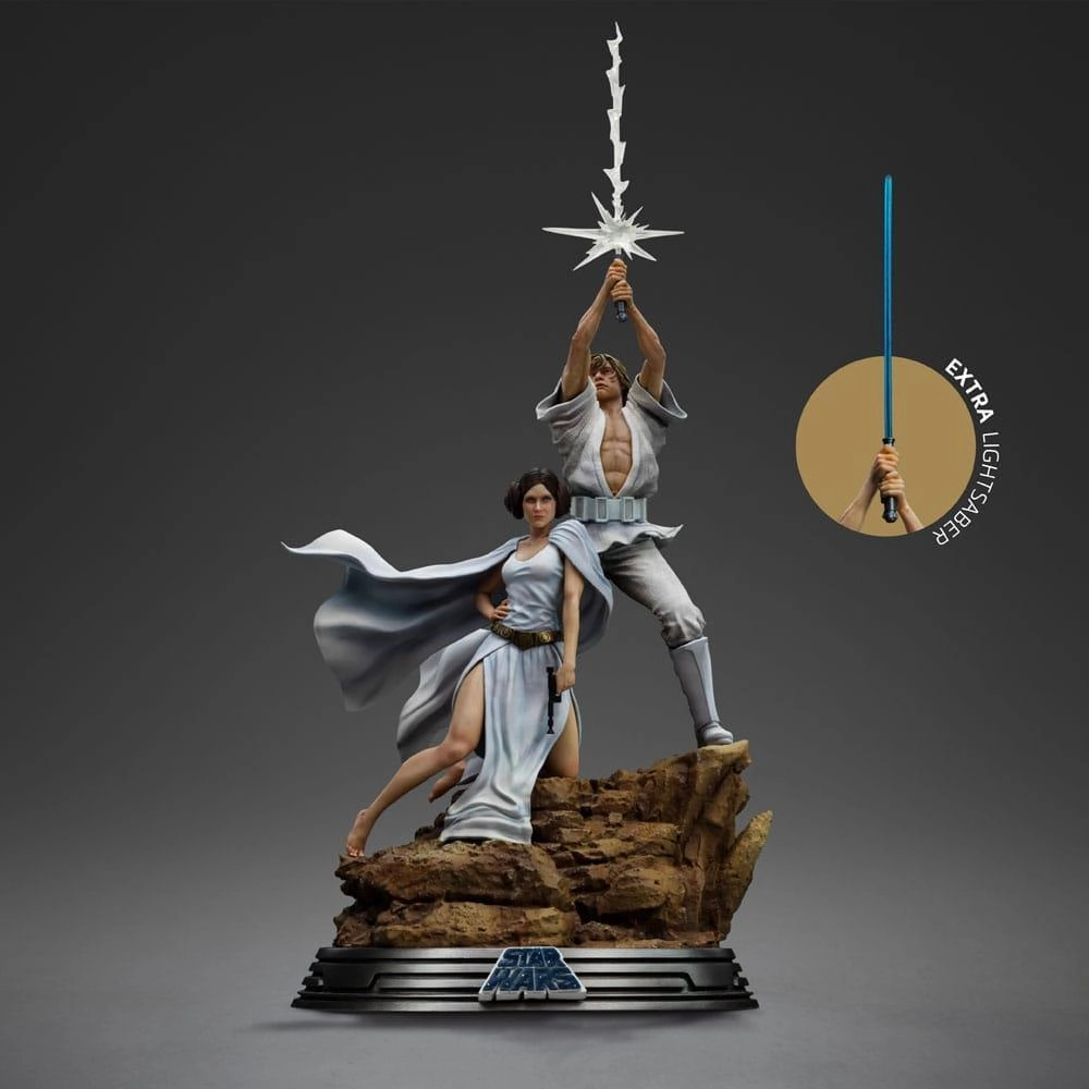 Luke and Leia Star Wars Deluxe Art Scale 1/10