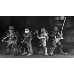 Universal Monsters x TMNT - 7” Scale Action Figure - 4 Pack Turtles Black & White