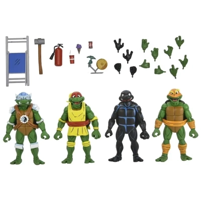 TMNT (Archie Comics) - 7” Scale Action Figure - Stump Wrestling Turtles 4 Pack