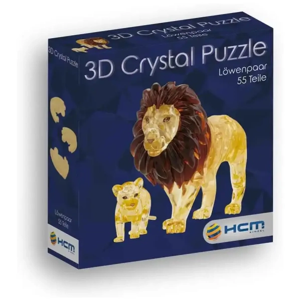 Crystal Puzzle: Löwenpaar (55 Teile)