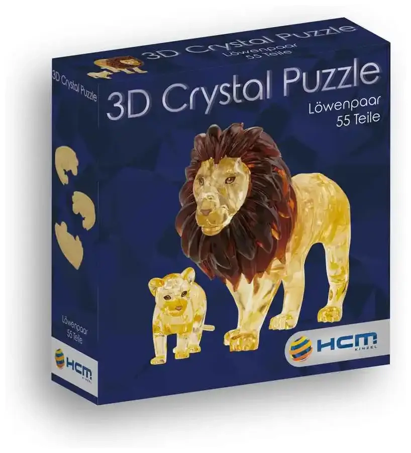 Crystal Puzzle: Löwenpaar (55 Teile)
