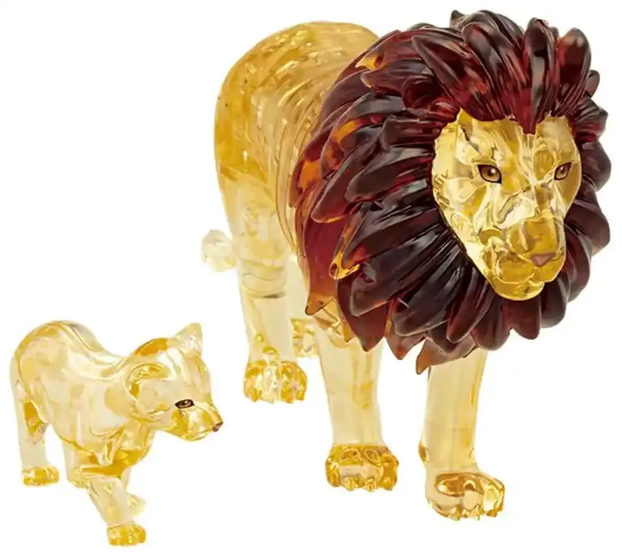 Crystal Puzzle: Löwenpaar (55 Teile)