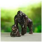 Crystal Puzzle: Gorillapaar (48 Teile)