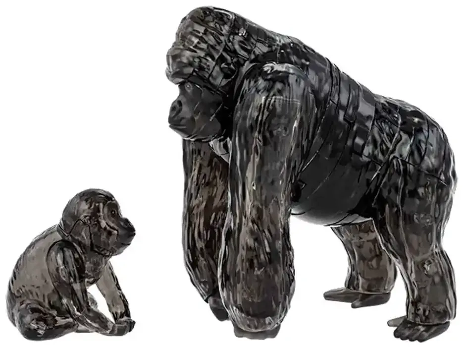 Crystal Puzzle: Gorillapaar (48 Teile)