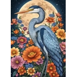 Vogel im Mondlicht