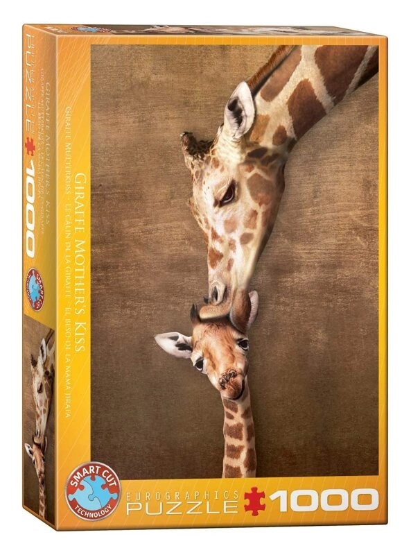 Giraffe Mutterkuss