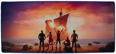 Desk Mat - Going Merry & Straw Hat Crew - One Piece Netflix