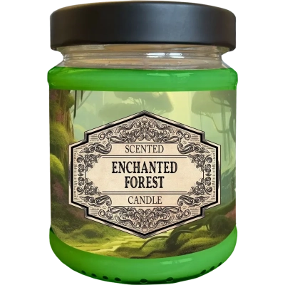 Scented Candle Enchanted Forest with Surprise Dice