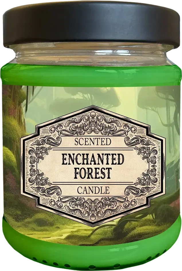 Scented Candle Enchanted Forest with Surprise Dice