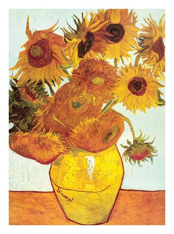Zwölf Sonnenblumen in einer Vase - Vincent van Gogh